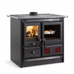 Cuisinière à bois Rosa L 5.0 Steel - Nean