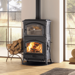 Poêle à Bois Isotta Forno EVO Noir Anthracite