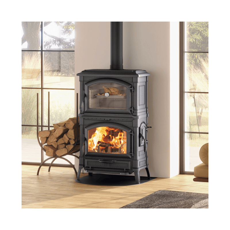 Poêle à Bois Isotta Forno EVO Noir Anthracite