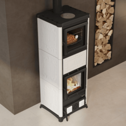 Poêle à bois Nova Forno Blanc Opaque