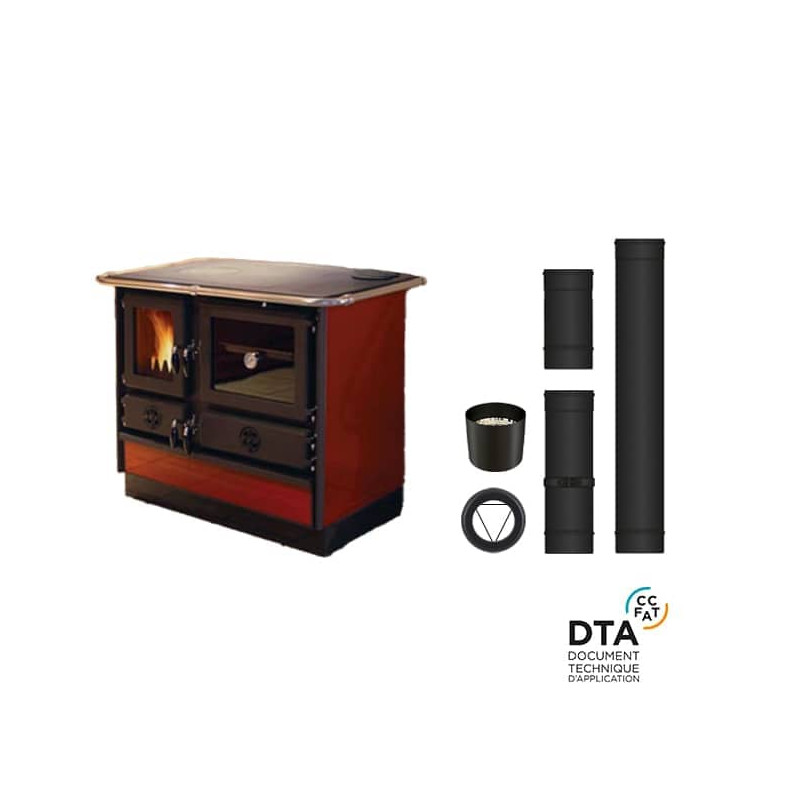 Pack cuisinière à Bois Bouilleur Thermo Magnum Sortie dessus