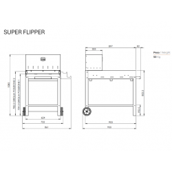 Barbecue au feu de bois Super Flipper