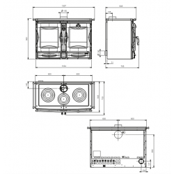 Cuisinière à bois Alaska