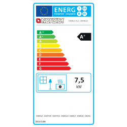 Label energie Cuisinière à bois Family 4,5