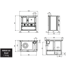 Plan Cuisinière à bois Rosa 5.0 Steel