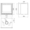 Dimensions Insert à bois CS