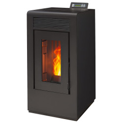 Poêle à granulés étanche canalisable Vulcano EVO + Kit conduits concentrique sortie arrière - 2,6 Kw