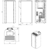 Poêle à granulés étanche (sortie dessus concentrique) Cristallo Silenzio Up - 3,4 Kw