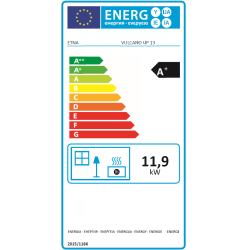 Poêle à granulés étanche (sortie dessus concentrique) - Vulcano Up - 4,6 Kw