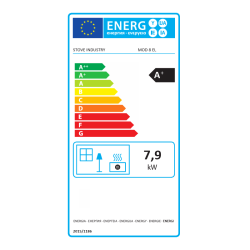 Pack poêle à granulés étanche Diva + Kit de raccordement sortie dessus - 3.52 Kw