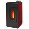 Poêle à granulés étanche Vulcano EVO 12kw bordeaux droit