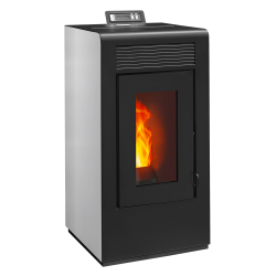 Poêle à granulés étanche Vulcano EVO 12kw blanc gauche