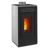 Poêle à granulés étanche Vulcano EVO 12kw blanc gauche