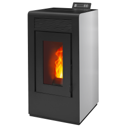 Poêle à granulés étanche Vulcano EVO 12kw blanc droit